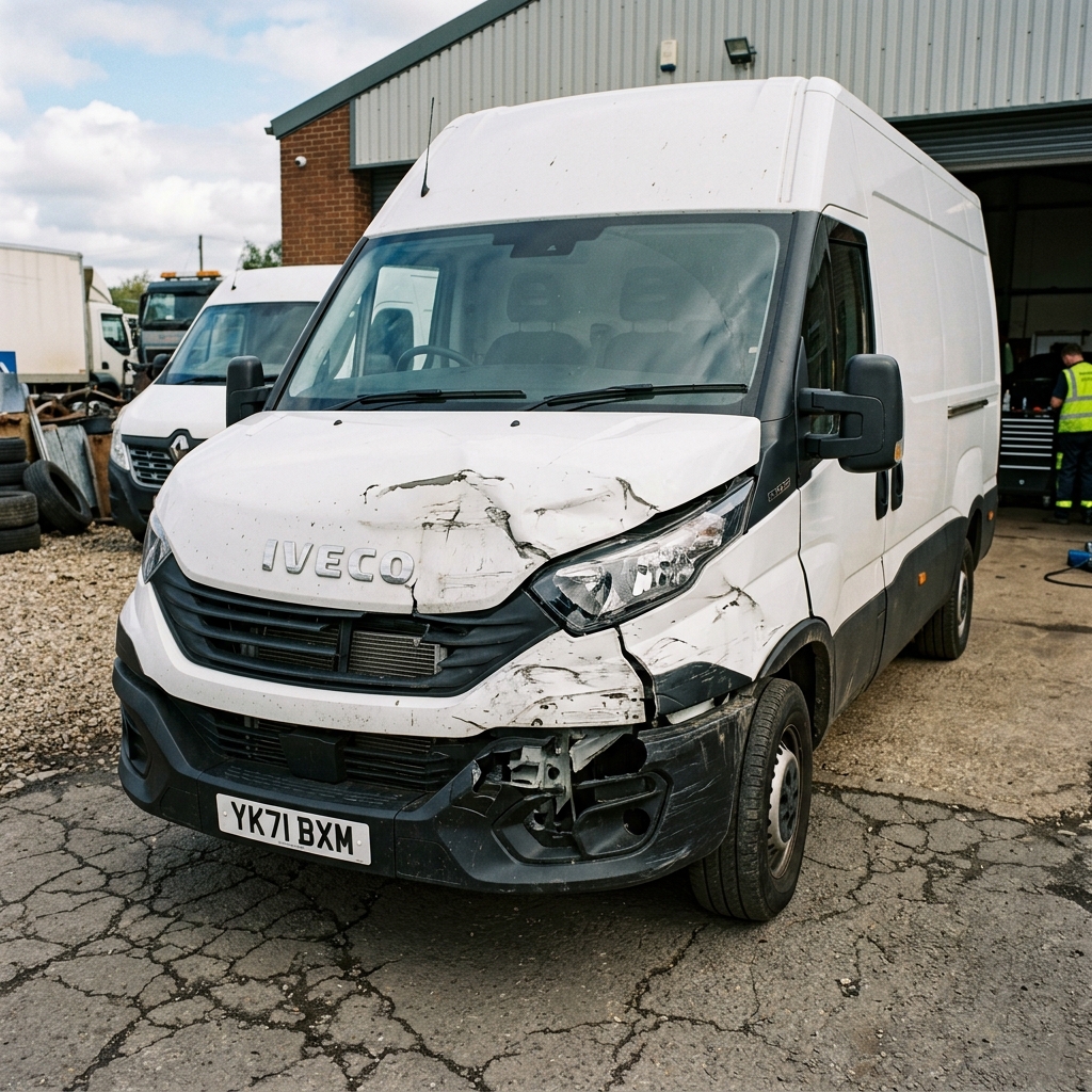 Iveco Daily zniszczony